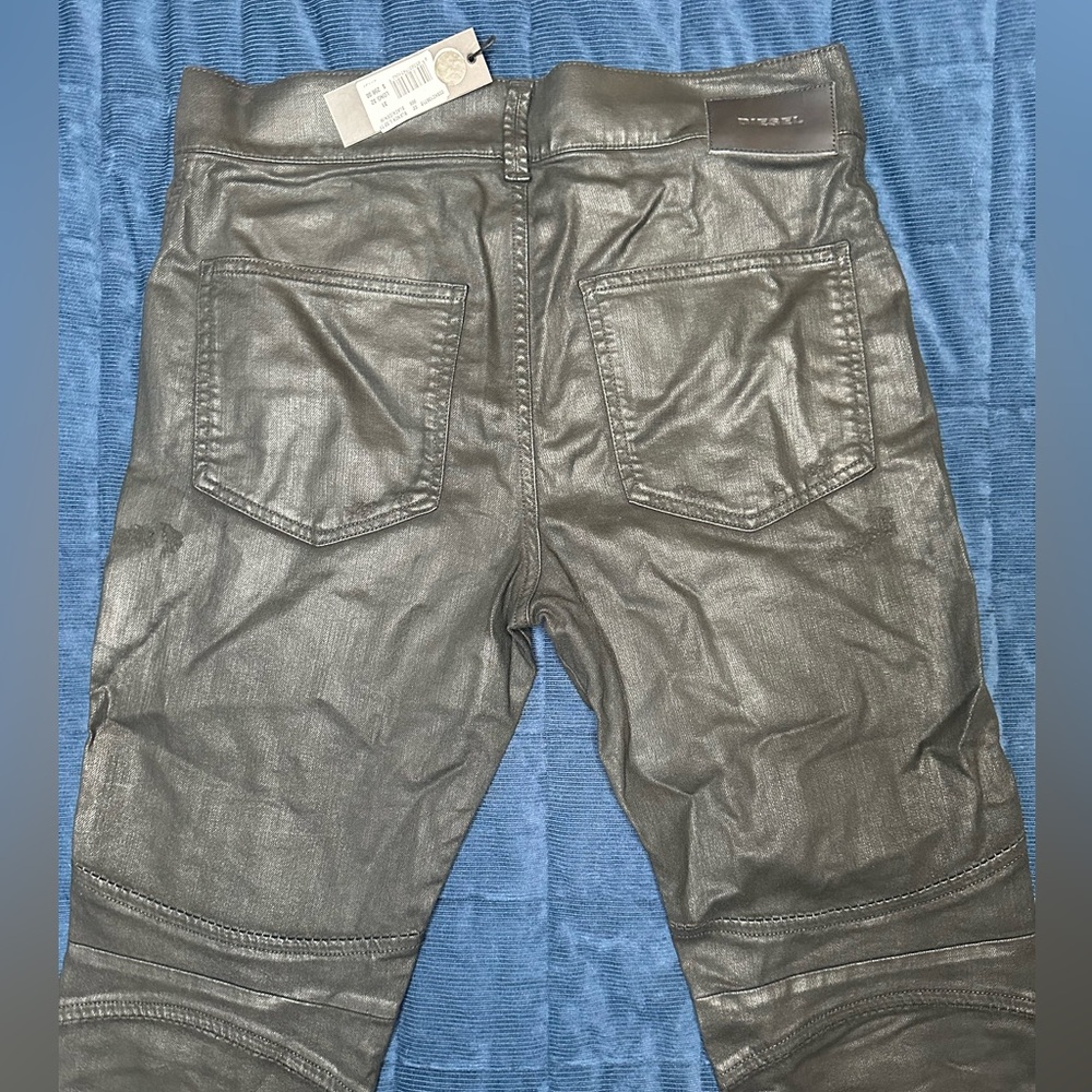 Diesel wax coated moto jogg jeans sz 31 NWT - Picture 9 of 15